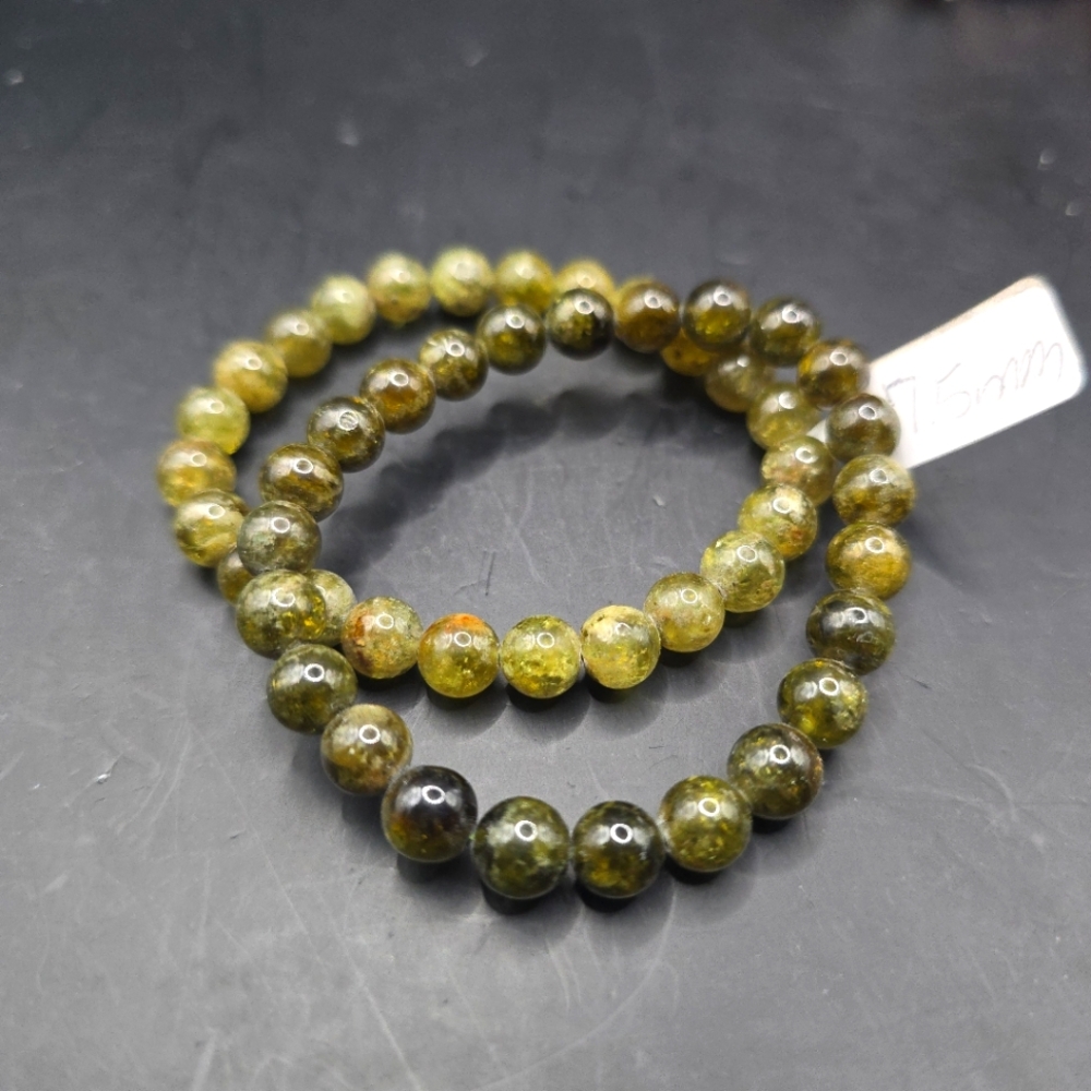Green Garnet Bracelet 7.5mm